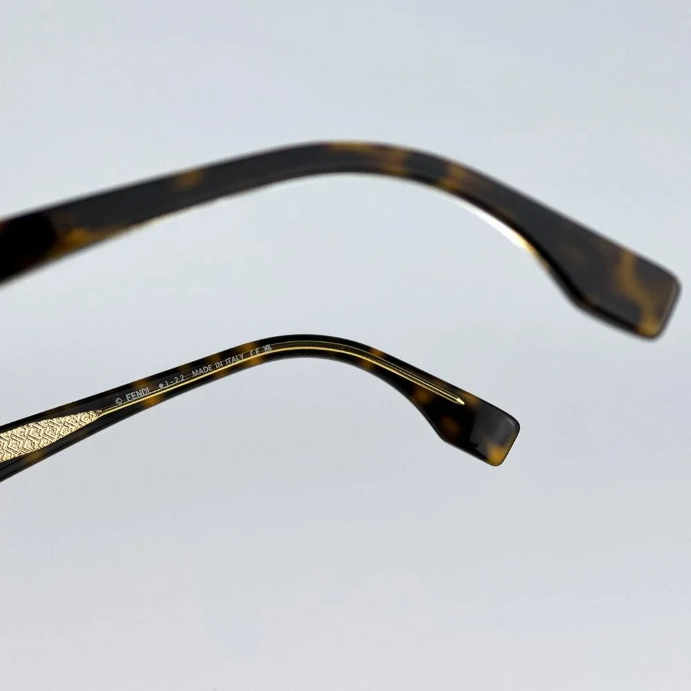Fendi FE50004I 052 Eyeglasses Havana Square Women FE 50004I